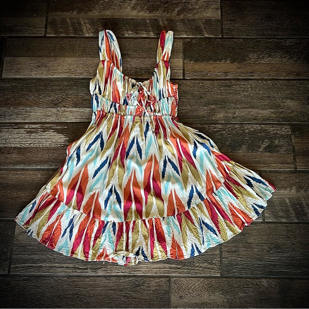 Angie mini Southwest print sun Dress S